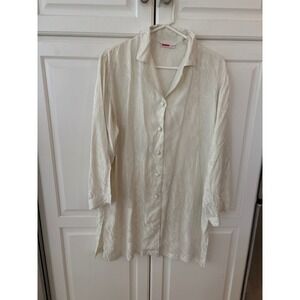 Desiree Top Blouse Cream Ivory Casual‎ Soft Luxury Fabric 40/42
